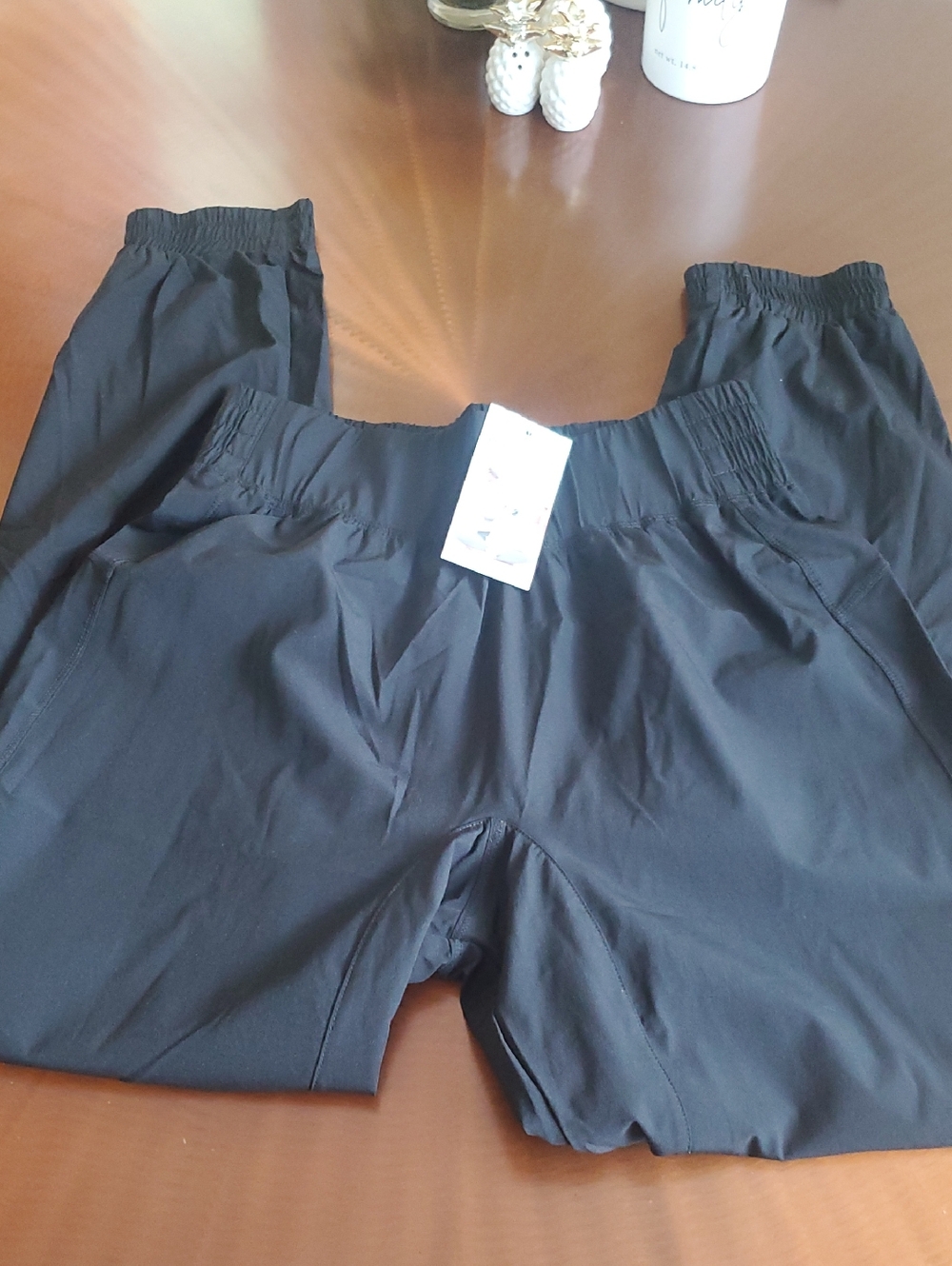 HALARA  Athletic Pants Deep Black  Water Repellent  Size S